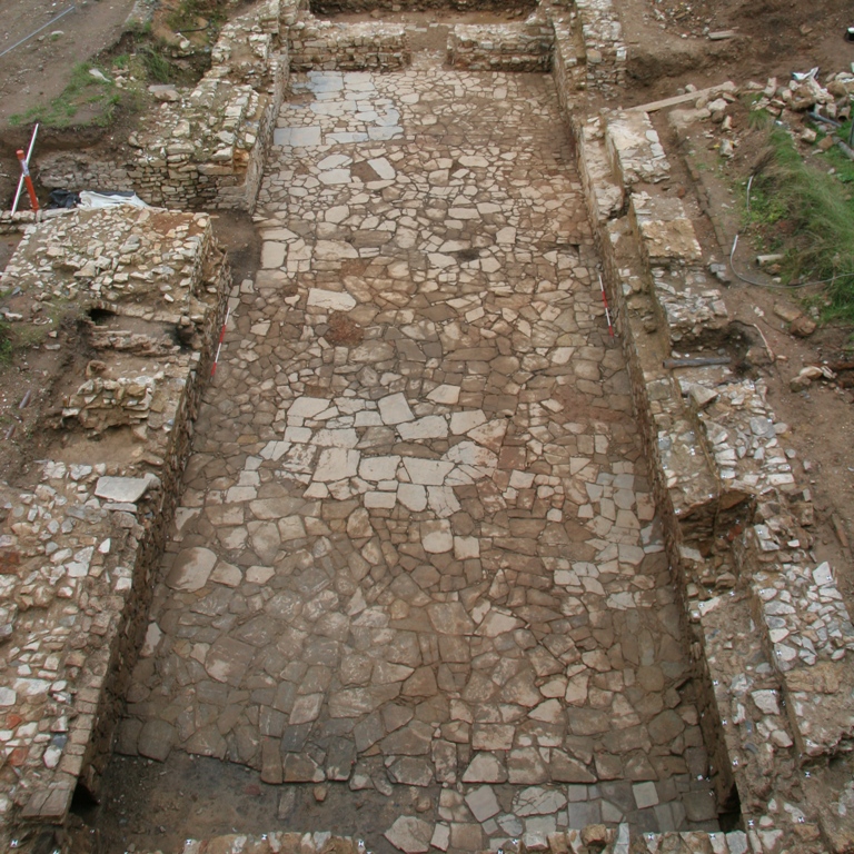 Barocker Keller der Neuen Abtei nach der Freilegung